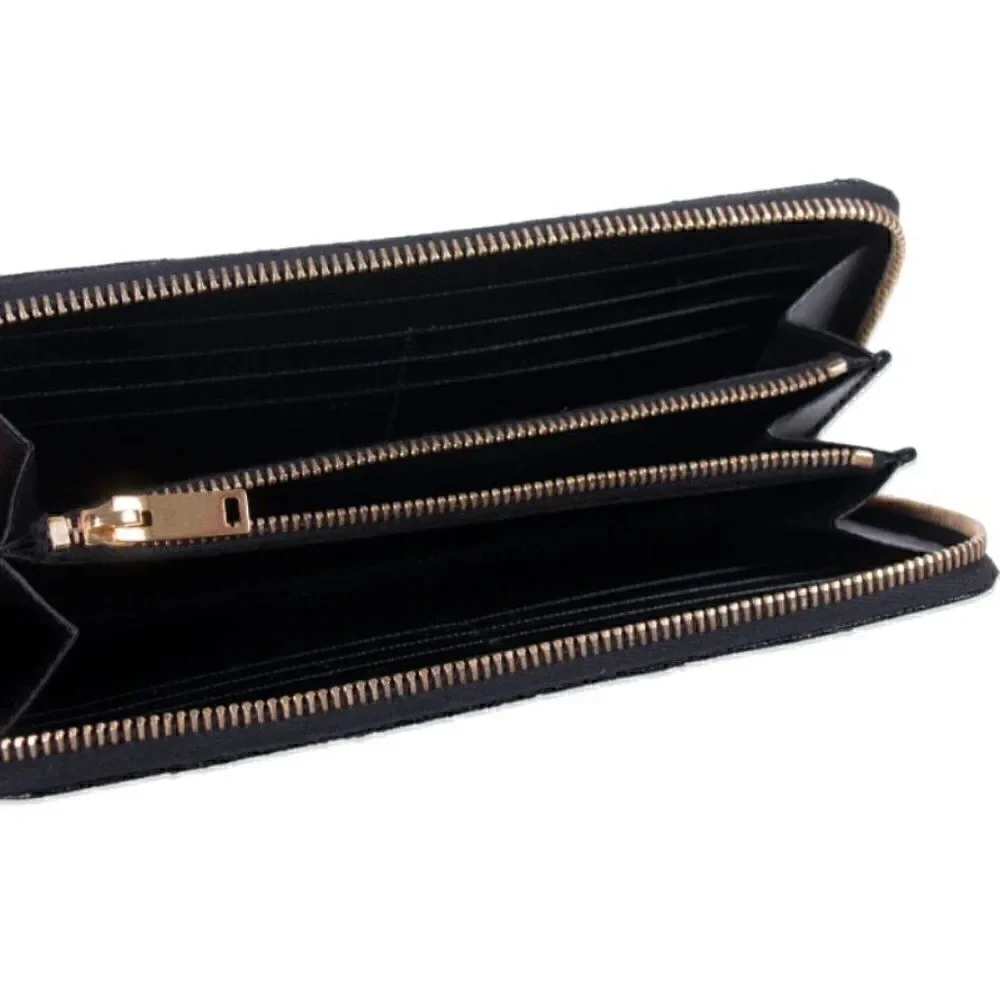 YSL Navy Monogram Matelassé Leather Zip-Around Continental Wallet - Picture 2 of 8